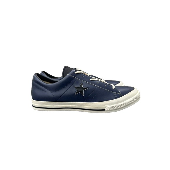 Converse Low-Top One Star Blue Leather Sneakers Mens Size 13 main image 11